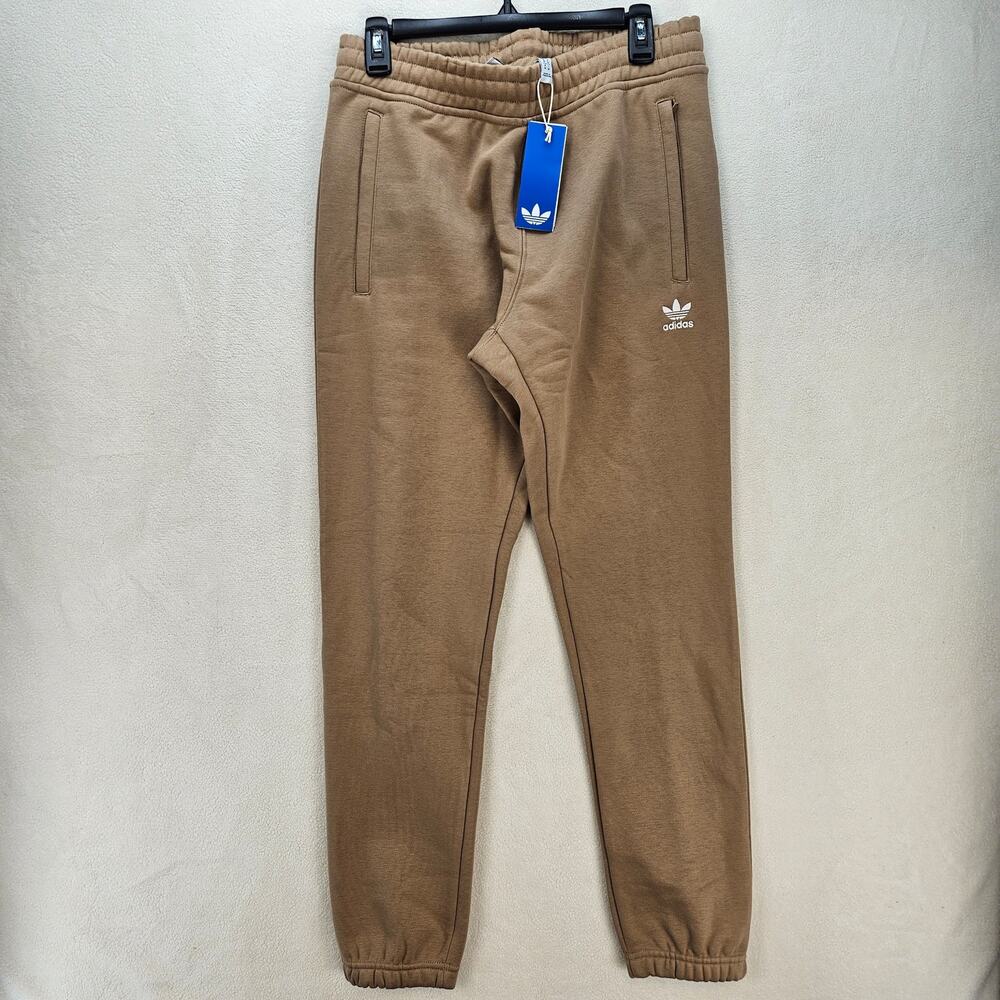 ADIDAS ORIGINALS MEN'S MEDIUM KHAKI SWEATPANTS JW3614 NWT